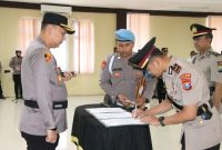 Pimpin Sertijab Kapolsek Lenteng, Ini Pesan Kapolres Sumenep