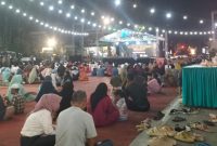 Pelataran Masjid Jamik Sumenep Diselimuti Nuansa Religius di Malam Gebyar Muharram 1447 H
