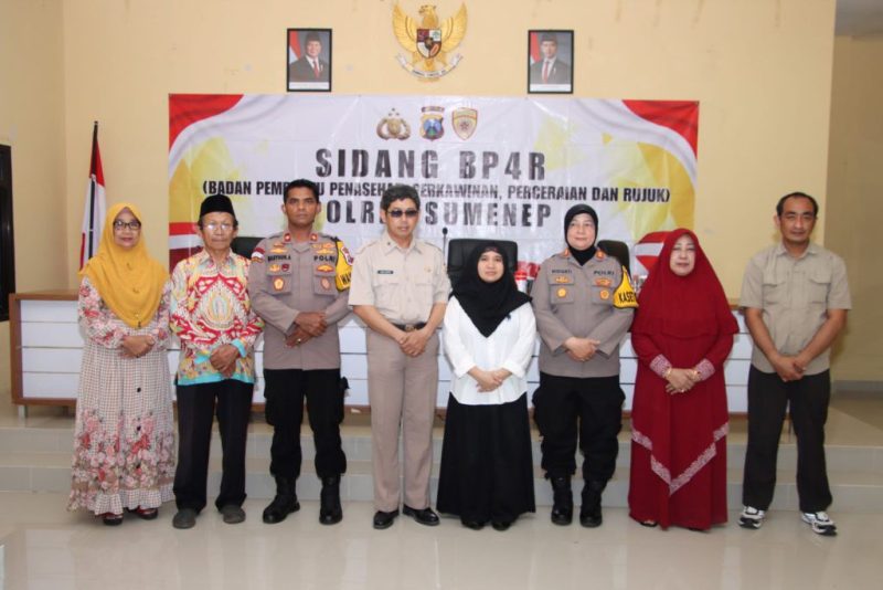 Wujudkan Rumah Tangga Harmonis, Polres Sumenep Gelar Sidang BP4R