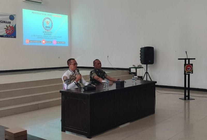 BNNK Sumenep Sosialisasikan P4GN ke Prajurit TNI, Tekankan Peran Aktif dalam Pencegahan Narkoba