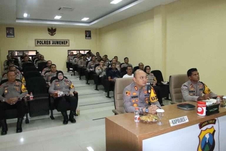 Kapolres Sumenep Pimpin Anev ASTINA Polri, Dorong Budaya Kerja Digital di Lingkungan Polri