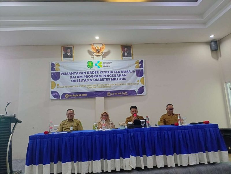 Dinkes P2KB Kabupaten Sumenep Gelar Pemantapan Program Pencegahan Obesitas dan Diabetes Melitus di Hotel De Bagraf, Selasa (22/07/2025)