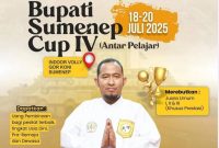 Pamflet Kejuaraan Bupati Cup IV PSN Perisai Putih Sumenep Tahun 2025