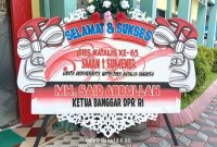 Karangan Bunga Dari Ketua BANGGAR DPR RI yang Juga Alumni SMANSA MH. Said Abdullah di Acara Dies Natalis ke-65 SMANSA Sumenep 