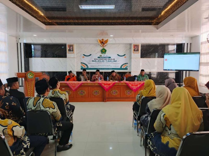 Bimas Islam Kemenag Sumenep Gelar Evaluasi Pokja Majelis Taklim
