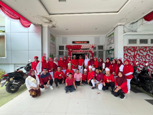 Puskesmas Legung Timur Hadirkan Nuansa Merah Putih, Rayakan HUT ke-80 RI dengan Cara Anti-Mainstream, Selasa (19/08/2025)