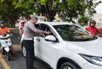 Satlantas Polres Sumenep Gaungkan Budaya Tertib Lalin Lewat Teguran Simpatik, Jum'at (22/08/2025)
