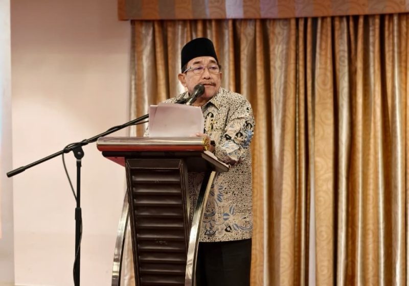Wabup Sumenep KH. Imam Hasyim, S.H., M.H., Saat Memberikan Sambutan acara Pendampingan Penguatan Implementasi SAKIP yang digelar Kementerian PAN-RB melalui Asdep Koordinasi Kebijakan RB KUNWAS Wilayah II di Hotel Ambhara, Jakarta, Kamis (28/8/2025).
