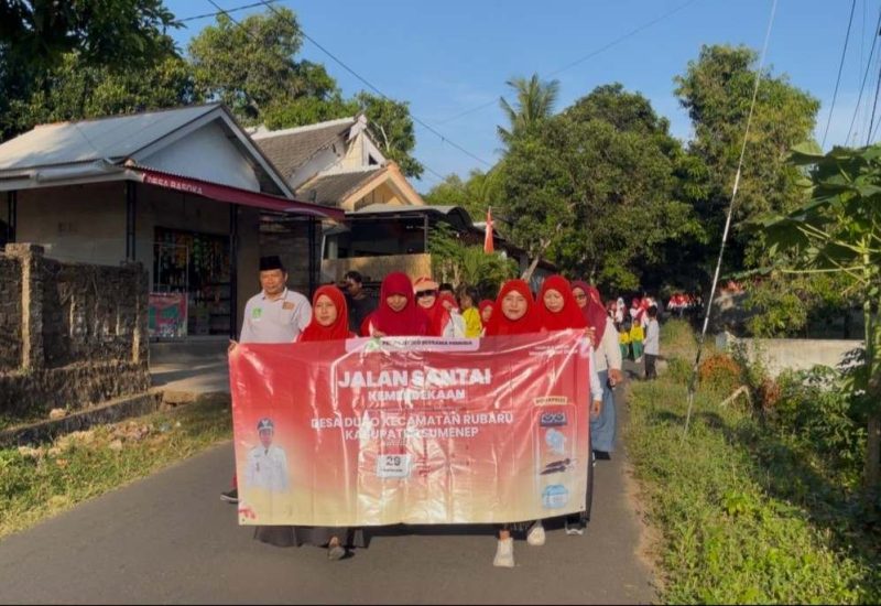 Lautan Warga Penuhi Desa Duko, Jalan Sehat Jadi Pesta Rakyat HUT ke-80 RI, Jum'at (29/08/2025)