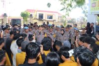Aksi Damai BEM Unija, Polres Sumenep Kedepankan Pengamanan Humanis