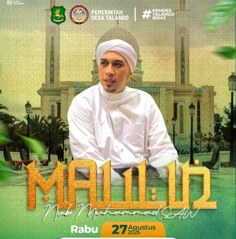 Pamflet Kegiatan Pemdes Talango Dalam Rangka Peringatan Maulid Nabi Muhammad SAW 