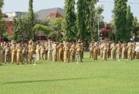 Ratusan ASN di Lingkungan Pemkab Sumenep Yang Mengikuti Apel Pagi Gabungan Senin (01/09/2025) 