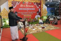Bupati Sumenep Achmad Fauzi Wongsojudo Saat Memberikan Sambutan di Acara Doa Bersama untuk Negeri Pendopo Pemerintah Kecamatan Batuputih, Sabtu (06/09/2025)