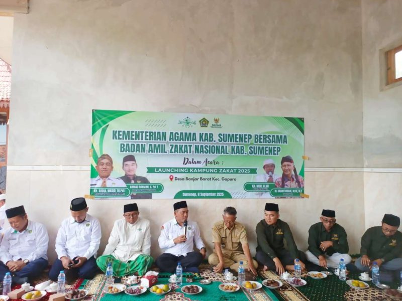 Launching Kampung Zakat 2025: Wujud Kolaborasi Kemenag, BAZNAS dan MWCNU Gapura