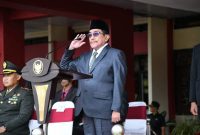 Wakil Bupati Sumenep KH. Imam Hasyim Saat Pimpin Hari Perhubungan Nasional (Harhubnas)
