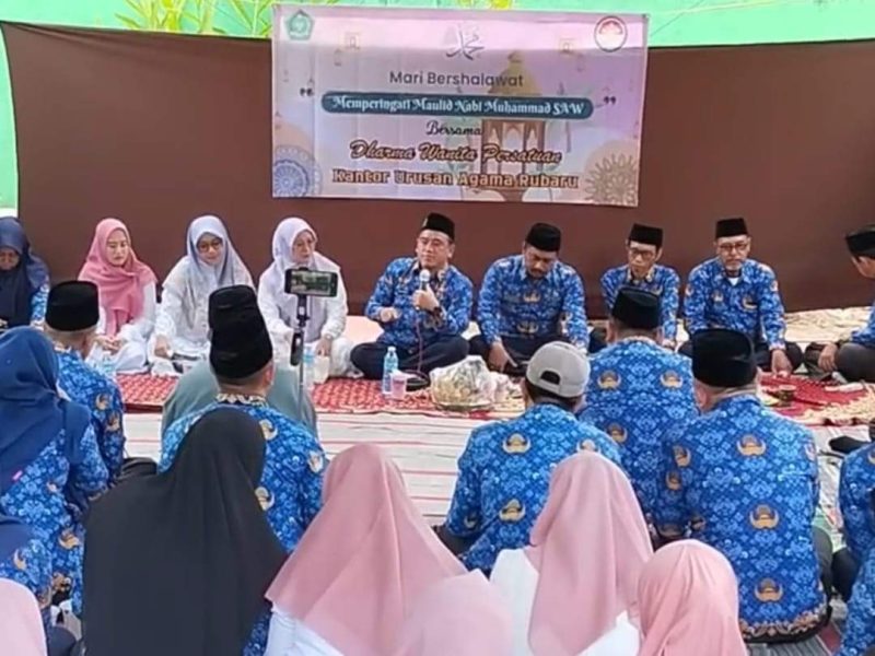 DWP KUA Rubaru Gelar Maulid Nabi, Tanamkan Teladan Rasul dalam Kehidupan Sehari-hari