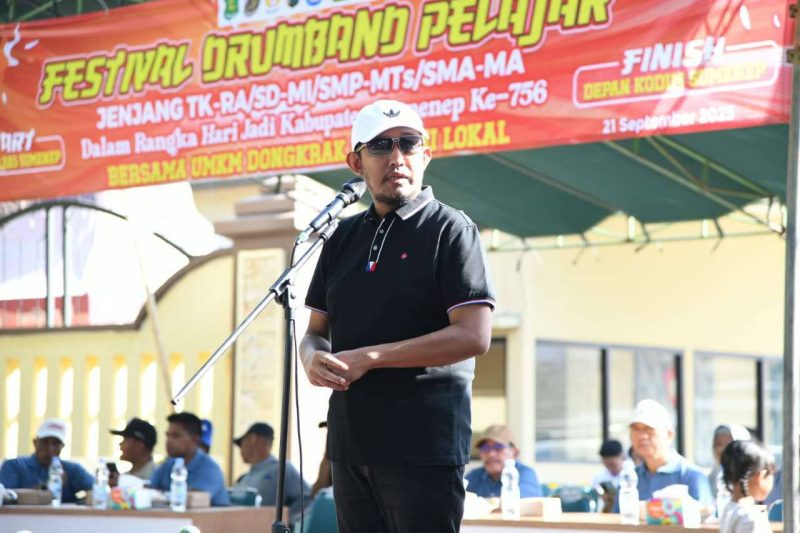 Bupati Sumenep Achmad Fauzi Wongsojudo Festival Drumband Pelajar Tahun 2025, Minggu (21/09/2025) 