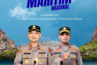 Ucapan Kapolres & Wakapolres Sumenep di Hari Maritim Nusantara