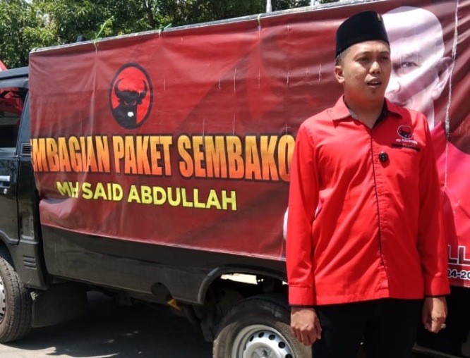 Peduli Wong Cilik, MH Said Abdullah Salurkan Sembako Lewat PAC PDI Perjuangan Lenteng