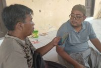 Kades Bakiyong Kecamatan Guluk2 Saat Dikonfirmasi Wartawan Hasyim Saat Pagelaran Sosialisasi Pembayaran Pajak Non Tunai, Selasa (23/09/2025)