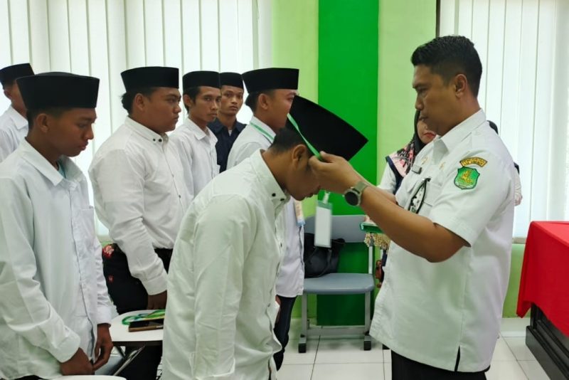 Kadisnaker Heru Santoso Saat Membuka Pelatihan Multimedia di BLK NUrul Islam Bluto, Rabu (24/09/2025)