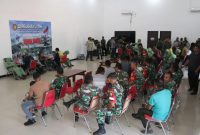 Suasana Kegiatan Donor Dari Kodim 0827/Sumenep 