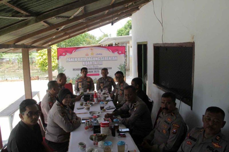 Polres Sumenep Ikuti Panen Raya Jagung Serentak, Wakapolres: Bentuk Komitmen Jaga Ketahanan Pangan