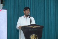 Bupati Sumenep Achmad Fauzi Wongsojudo Saat Membuka terselenggaranya Esports Madura Championship 2025,