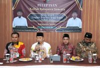 Plt. Sekdakab Sumenep Drs. Syahwan Efendy Saat Memberikan Sambutan Pelepasan Peserta Kontingen MTQ Sumenep