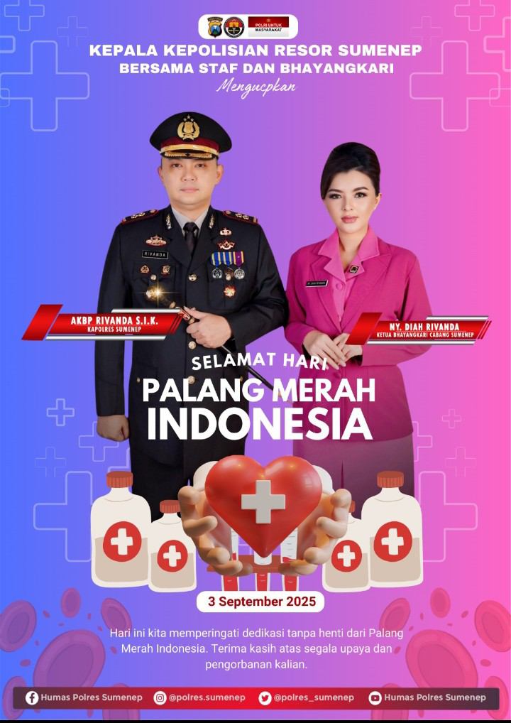 Kapolres Sumenep Bersama Bhayangkari: Apresiasi Besar untuk Palang Merah Indonesia