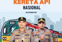 AKBP Rivanda, S.I.K., bersama Wakapolres Kompol Masyhur Ade, S.I.K., serta seluruh staf dan jajarannya, secara resmi menyampaikan ucapan selamat kepada seluruh insan perkeretaapian dan masyarakat Indonesia.