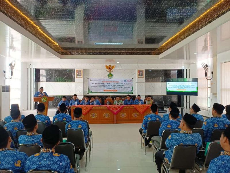 Kemenag Sumenep Gelar Bimtek E-AIW untuk Tingkatkan Layanan Wakaf