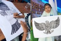 Ana Syifaul Millah Arsa, siswi kelas V SDIT Al-Hidayah, berhasil meraih Juara 1 Lomba Menggambar Garuda Pancasila Tingkat SD/MI se-Kabupaten Sumenep.
