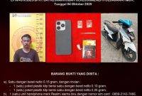 Pelaku Beserta Barang Bukti Yang Berhasil Diamankan Satresnarkoba Polres Sumenep