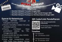 Pamflet ajang Kompetisi Video Pendek bertema #VIRALSUMENEP