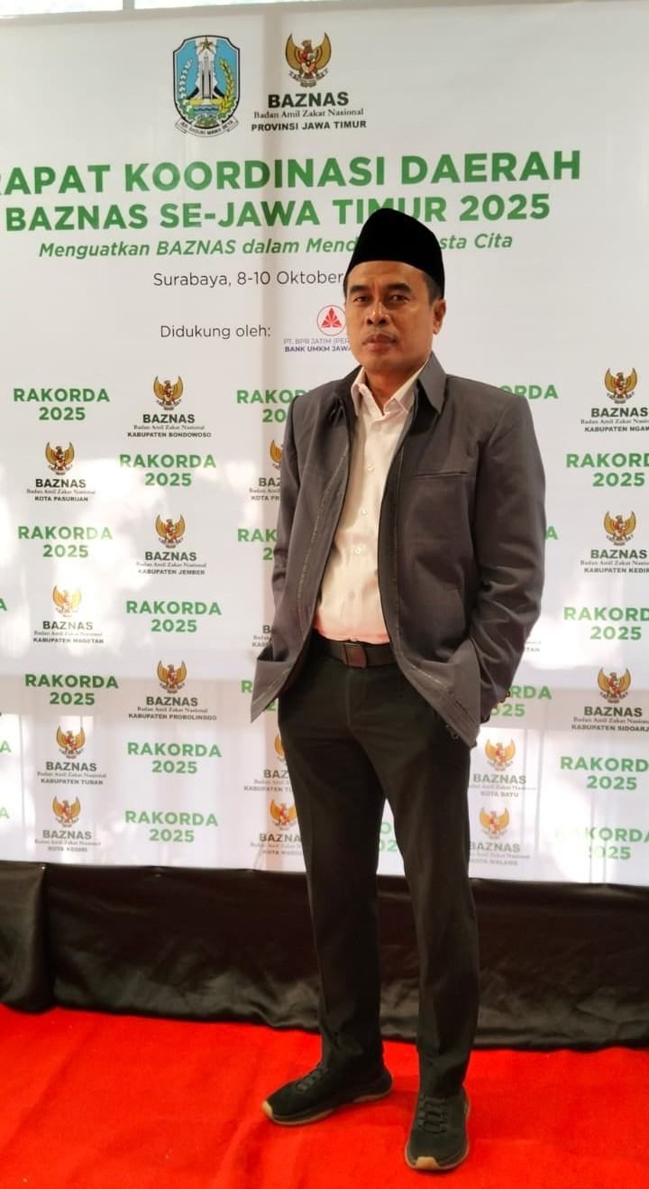 Kabag Kesra Setdakab Sumenep Kamiludin Saat Menghadiri Rakorda BAZNAS Se-Jawa Timur, Kamis (09/10/2025)