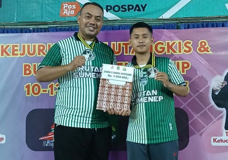 Dua Petugas Rutan Sumenep Raih Juara II Bupati Cup 2025, Bukti ASN Juga Bisa Berprestasi di Luar Tugas Kedinasan