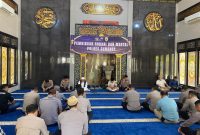Perkuat Spirit dan Integritas, Polres Sumenep Gelar Binrohtal Rutin di Masjid Walisongo
