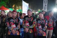 Mohammad Zaini, S.Sos., M.Si., Kepala Bidang Kebudayaan Disbudporapar (Tengah) Didampingi Kabid Pariwisata dan Kabid Pemuda & Olahraga Disbudporapar Kabupaten Sumenep 