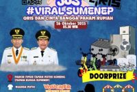 Pamflet Jalan-Jalan Sehat (JJS) #VIRALSUMENEP: QRIS dan Cinta Bangga Paham Rupiah dengan Beragam Hadiah 