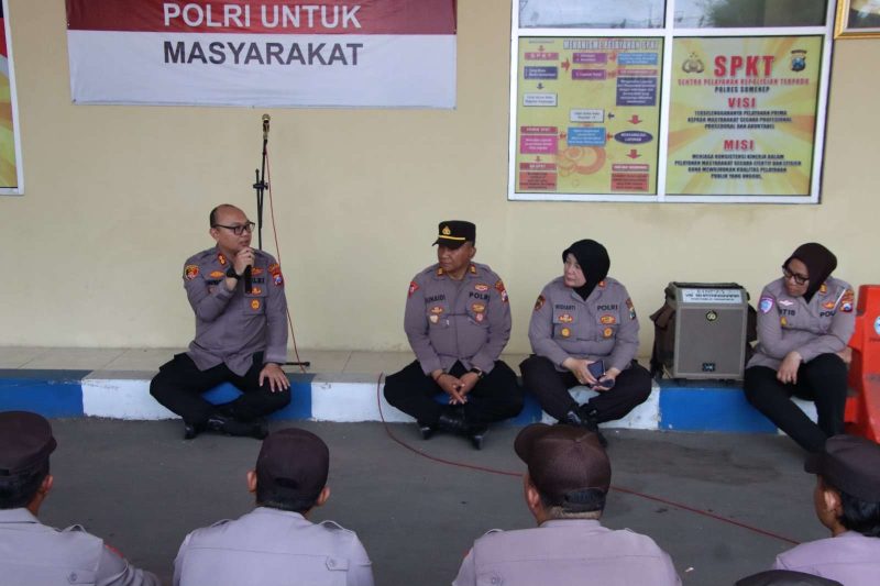 Uji Kesiapsiagaan! Kapolres Rivanda Pimpin Langsung Simulasi Pengamanan Mako Polres Sumenep