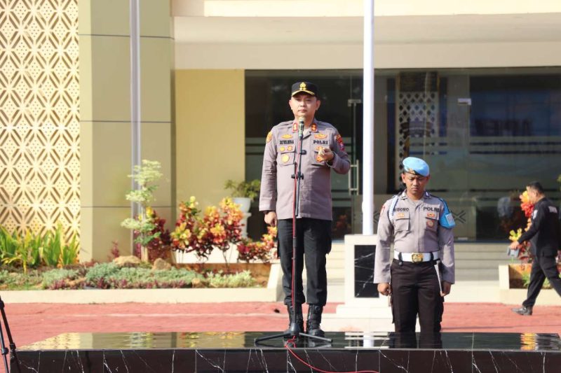 Kapolres Sumenep AKBP Rivanda SIK Saat Pimpin
Apel Akbar Kebangsaan Buruh