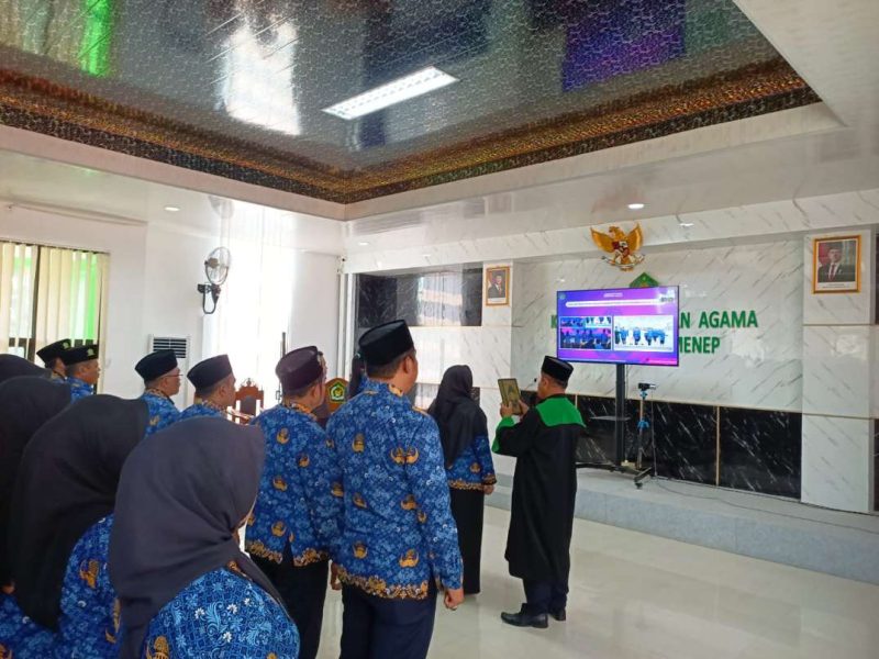 Pelantikan ASN PPPK di Kementerian Agama Kabupaten Sumenep, Kamis (23/10/2025)