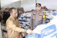 Kapolres Sumenep AKBP Rivanda SIK dan Kepala DKPP Sumenep Chainur Rasyid SE MSi 