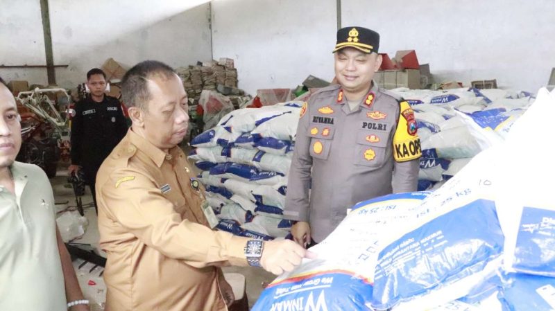 Kapolres Sumenep AKBP Rivanda SIK dan Kepala DKPP Sumenep Chainur Rasyid SE MSi 