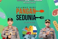 Kapolres Sumenep Beserta jajaran Polres Sumenep menyampaikan ucapan selamat memperingati Hari Pangan Sedunia 2025