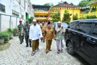 Wabup KH. Imam Hasyim Bersama Dandim Saat Mengunjungi Ponpes Al-Amin Prenduan, Senin (03/11/2025)