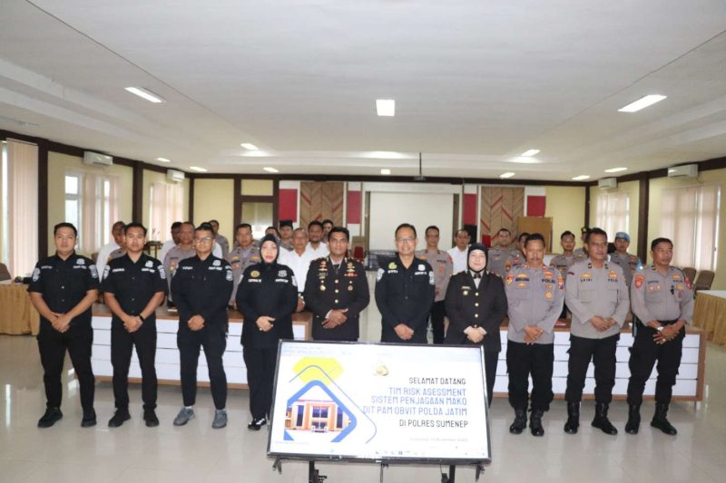 Polres Sumenep Jalani Risk Assessment Sistem Pengamanan Mako oleh Ditpamobvit Polda Jatim