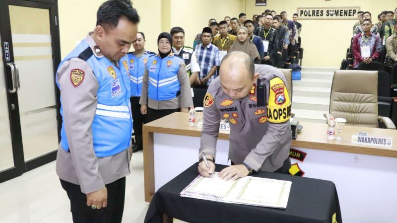 Seleksi Bintara Brimob 2026, Polres Sumenep Perkuat Integritas Lewat Pakta dan Pengambilan Sumpah