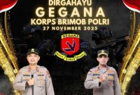 PERINGATI HUT GEGANA, KAPOLRES SUMENEP ANGKAT NILAI HEROIK BRIMOB POLRI